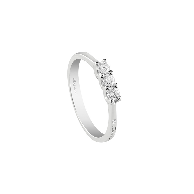 Trilogy Oro Bianco Diamanti Salvini Collezione Virginia
