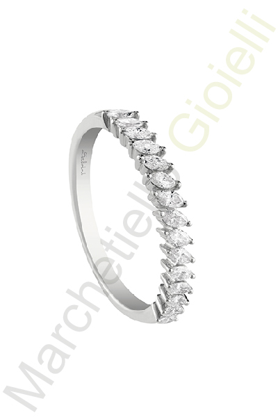 Veretta Oro Bianco Diamanti Salvini Collezione Sunrise