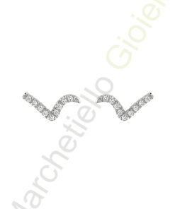 Orecchini Oro Bianco Diamanti Salvini Collezione My Way