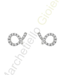Orecchini Oro Bianco Diamanti Salvini Collezione My Way