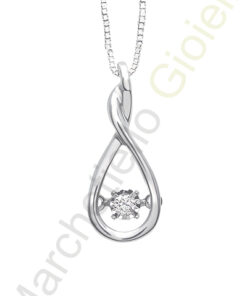 Collana Oro Bianco Diamanti Bliss Collezione Moving Light