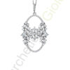 Collana Argento Bianco Zirconi Bliss Collezione Milady
