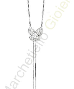 Collana Oro Bianco Diamanti Salvini Collezione I Segni