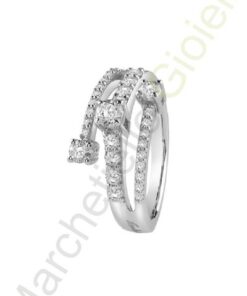 Anello Oro Bianco Diamanti Salvini Collezione Constellations