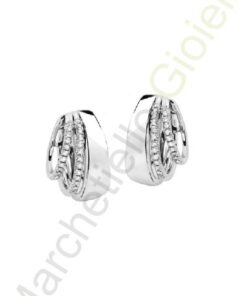 Orecchini Oro Bianco Diamanti Salvini Collezione Euforia