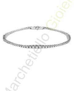 Tennis Oro Bianco Diamanti Salvini Collezione Grace