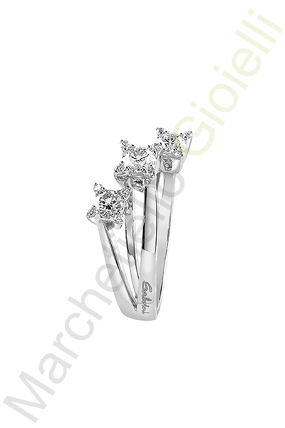 Trilogy Oro Bianco Diamanti Salvini Collezione Luminosa