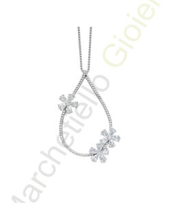 Collana Argento Bianco Zirconi Bliss Collezione Berverly Hills