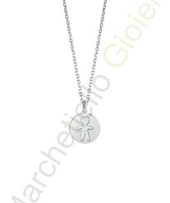 Collana Argento Bianco Madreperla Bliss Collezione Coccole