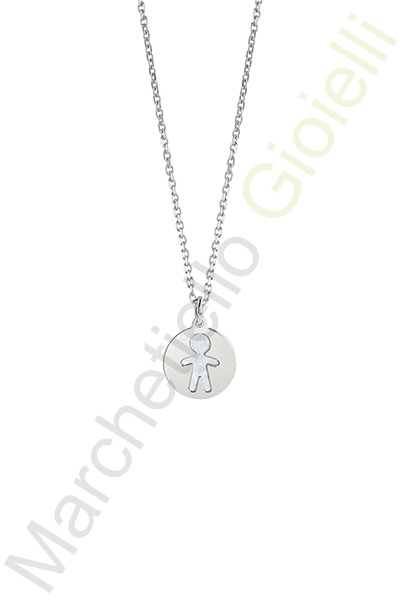 Collana Argento Bianco Madreperla Bliss Collezione Coccole