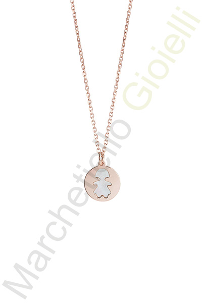 Collana Argento Rosa Madreperla Bliss Collezione Coccole