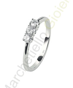 Trilogy Oro Bianco Diamanti Bliss Collezione Sentimento
