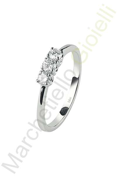 Trilogy Oro Bianco Diamanti Bliss Collezione Sentimento