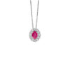 Collana Oro Bianco Diamanti Rubino Bliss Collezione Regal