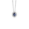 Collana Oro Bianco Diamanti Zaffiro Bliss Collezione Regal