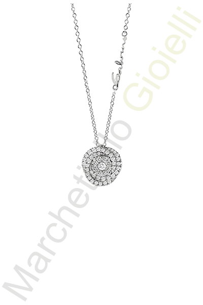 Collana Oro Bianco Diamanti Salvini Collezione Daphne