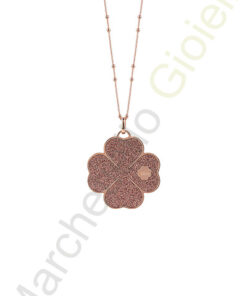 Collana Ottone Rosa Bliss Collezione Glittermania