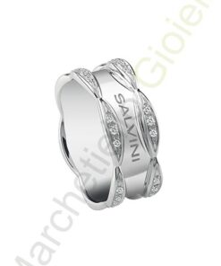 Anello Oro Bianco Diamanti Salvini Collezione Sunny