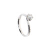 Solitario Oro Bianco Diamanti Salvini Collezione Lavinia