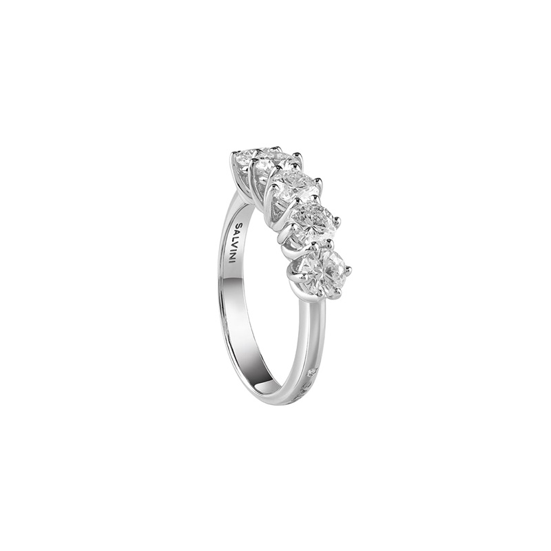 Veretta Oro Bianco Diamanti Salvini Collezione Lavinia