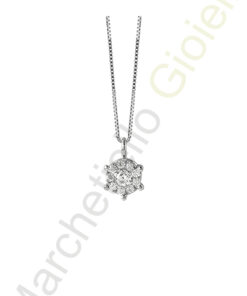 Punto Luce Oro Bianco Diamanti Bliss Collezione Caresse