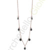 Collana Argento Rosa Zirconi Bliss Collezione Vanity