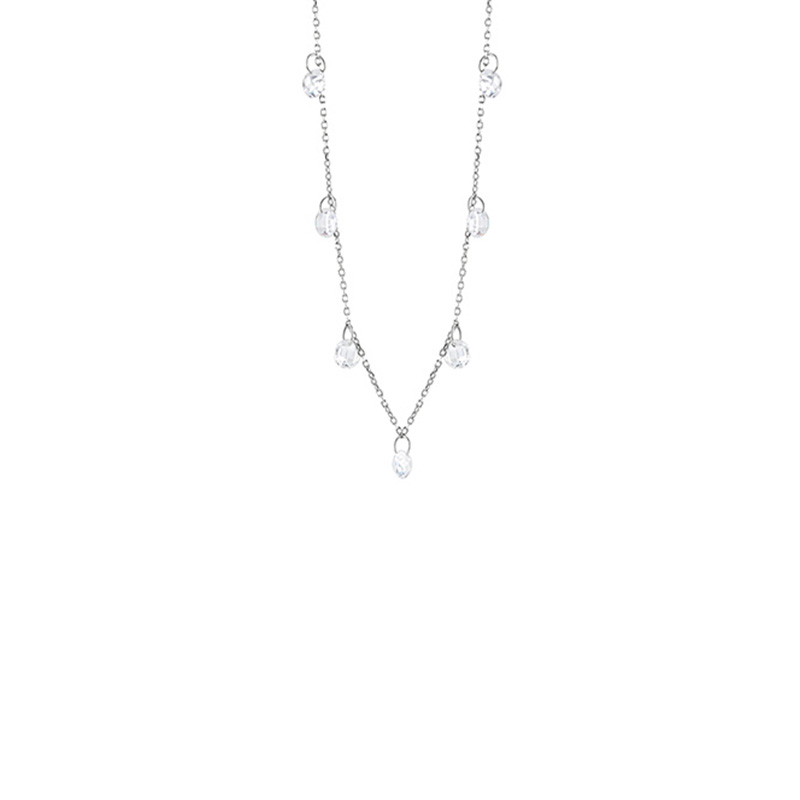 Collana Argento Bianco Zirconi Bliss Collezione Premiere