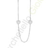 Collana Ottone Bianco Zirconi Bliss Collezione Glittermania