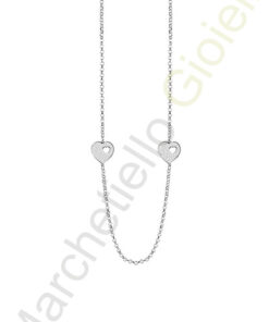 Collana Ottone Bianco Zirconi Bliss Collezione Glittermania