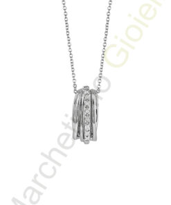 Collana Oro Bianco Diamanti Bliss Collezione Fascino