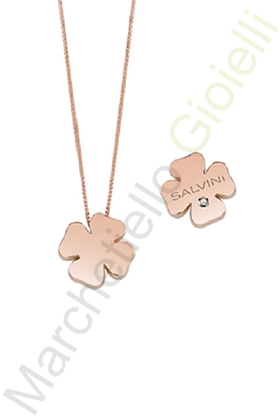 Collana Oro Rosa Diamanti Salvini Collezione I Segni