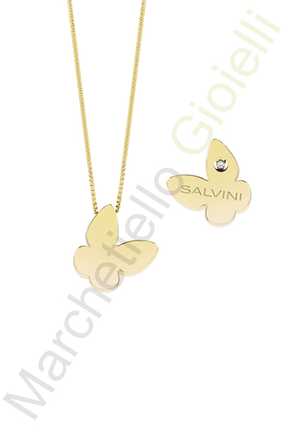 Collana Oro Giallo Diamanti Salvini Collezione I Segni