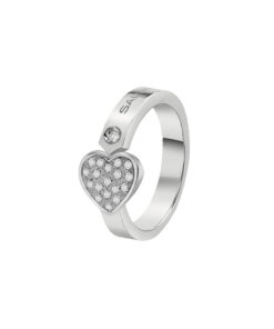Anello Oro Bianco Diamanti Salvini Collezione I Segni