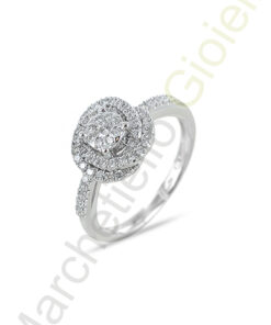 Anello Oro Bianco Diamanti Salvini Collezione Daphne