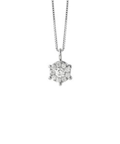 Punto Luce Oro Bianco Diamanti Bliss Collezione Caresse