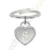 Anello Argento Bianco Zirconi Bliss Collezione Love Letters