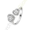 Anello Oro Bianco Diamanti Salvini Collezione Daphne