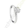 Anello Oro Bianco Diamanti Salvini Collezione Petal Cut