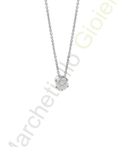 Collana Oro Bianco Diamanti Salvini Collezione Petal Cut