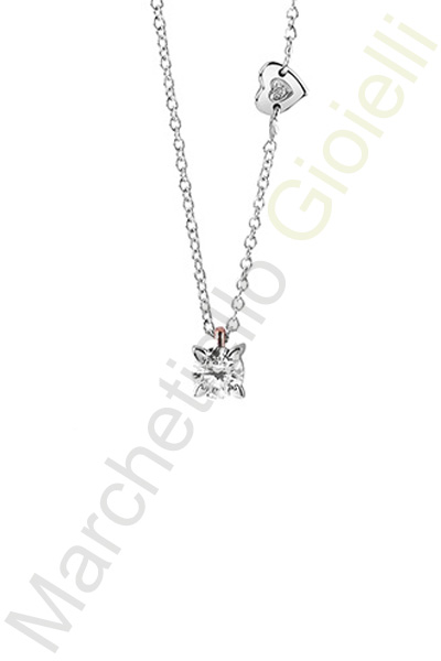 Punto Luce Oro Bianco Diamanti Salvini Collezione Battito