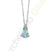 Collana Oro Bianco Diamanti Acquamarina Bliss Collezione Stephanie