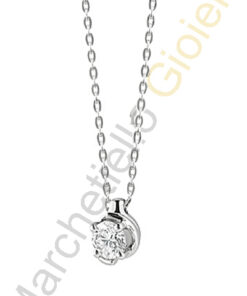 Punto Luce Oro Bianco Diamanti Salvini Collezione Abbraccio