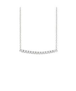 Collana Argento Bianco Zirconi Bliss Collezione Myword