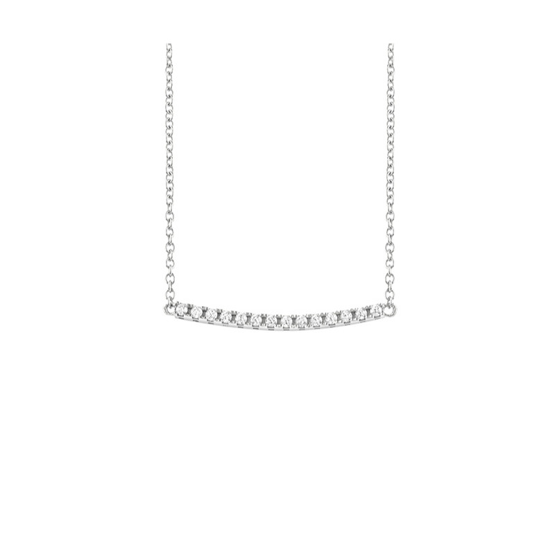 Collana Argento Bianco Zirconi Bliss Collezione Myword