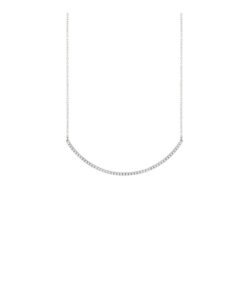 Collana Argento Bianco Zirconi Bliss Collezione Myword