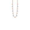 Collana Ottone Rosa Zirconi Bliss Collezione Glittermania