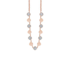 Collana Ottone Rosa Zirconi Bliss Collezione Glittermania