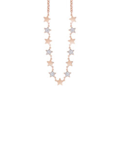 Collana Ottone Rosa Zirconi Bliss Collezione Glittermania