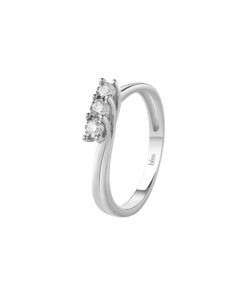 Trilogy Oro Bianco Diamanti Bliss Collezione Lumina
