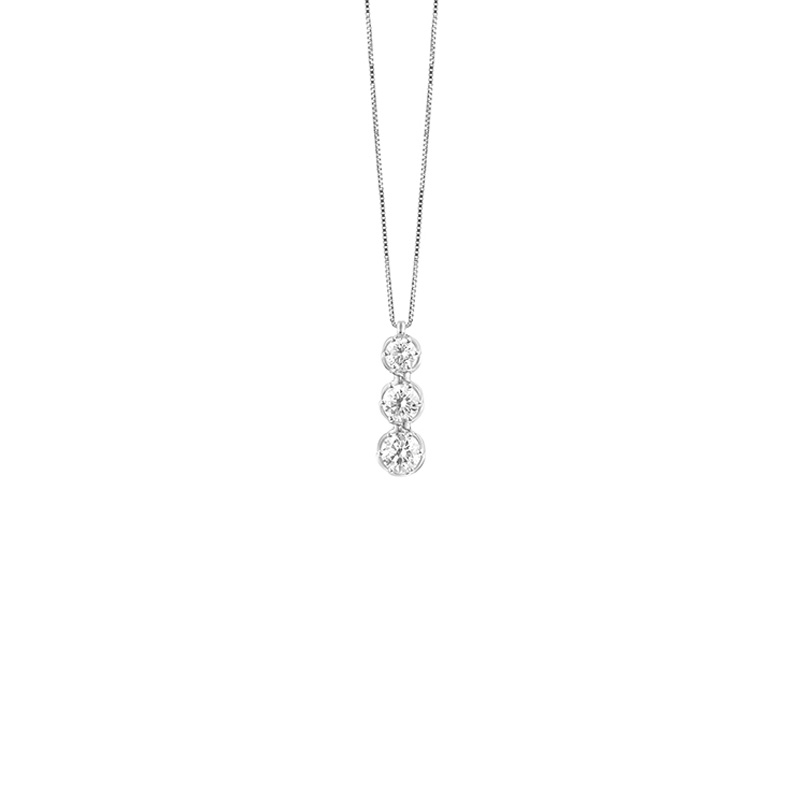 Trilogy Oro Bianco Diamanti Salvini Collezione Lavinia